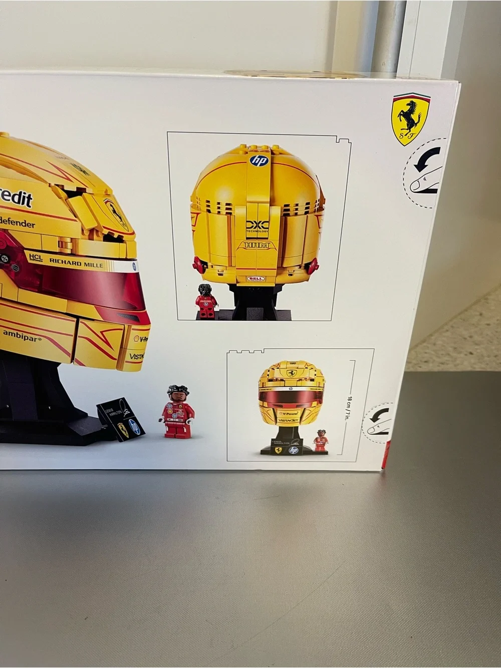 Lego Edition Scuderia Ferrari HP Lewis Hamilton Racing Helmet 43022 F1 Set NIP